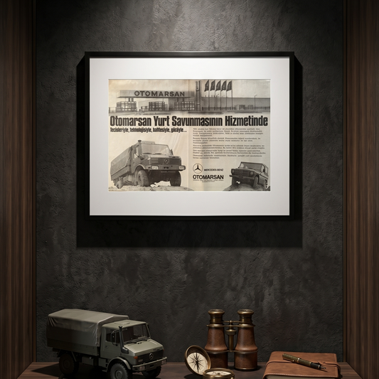 Otomarsan – “Yurt Savunmasının Hizmetinde” 1987 Orijinal Türkiye Reklam Sayfasıdır (Sonradan Baskı Değildir).
