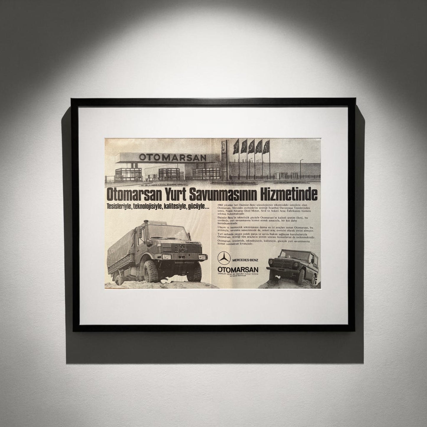 Otomarsan – “Yurt Savunmasının Hizmetinde” 1987 Orijinal Türkiye Reklam Sayfasıdır (Sonradan Baskı Değildir).