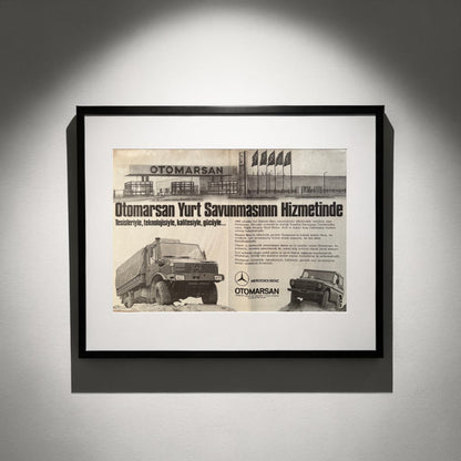 Otomarsan – “Yurt Savunmasının Hizmetinde” 1987 Orijinal Türkiye Reklam Sayfasıdır (Sonradan Baskı Değildir).