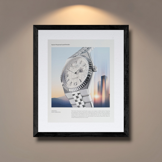 Rolex Oyster Perpetual Land-Dweller “Opening New Horizons” 2025 İngilizce Orijinal Dergi Reklamıdır (Sonradan Baskı Değildir)
