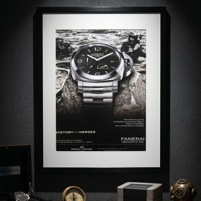 Panerai Luminor 1950 3 Days GMT “History & Heroes” 2012 Orijinal Dönem Reklamıdır (Sonradan Baskı Değildir).