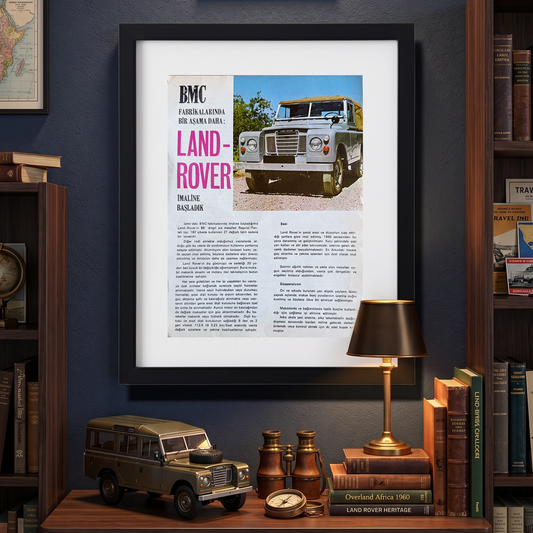 BMC LAND-ROVER Defender İmaline Başladık - Orijinal Dönem Reklam Sayfasıdır (Sonradan Baskı Değildir).