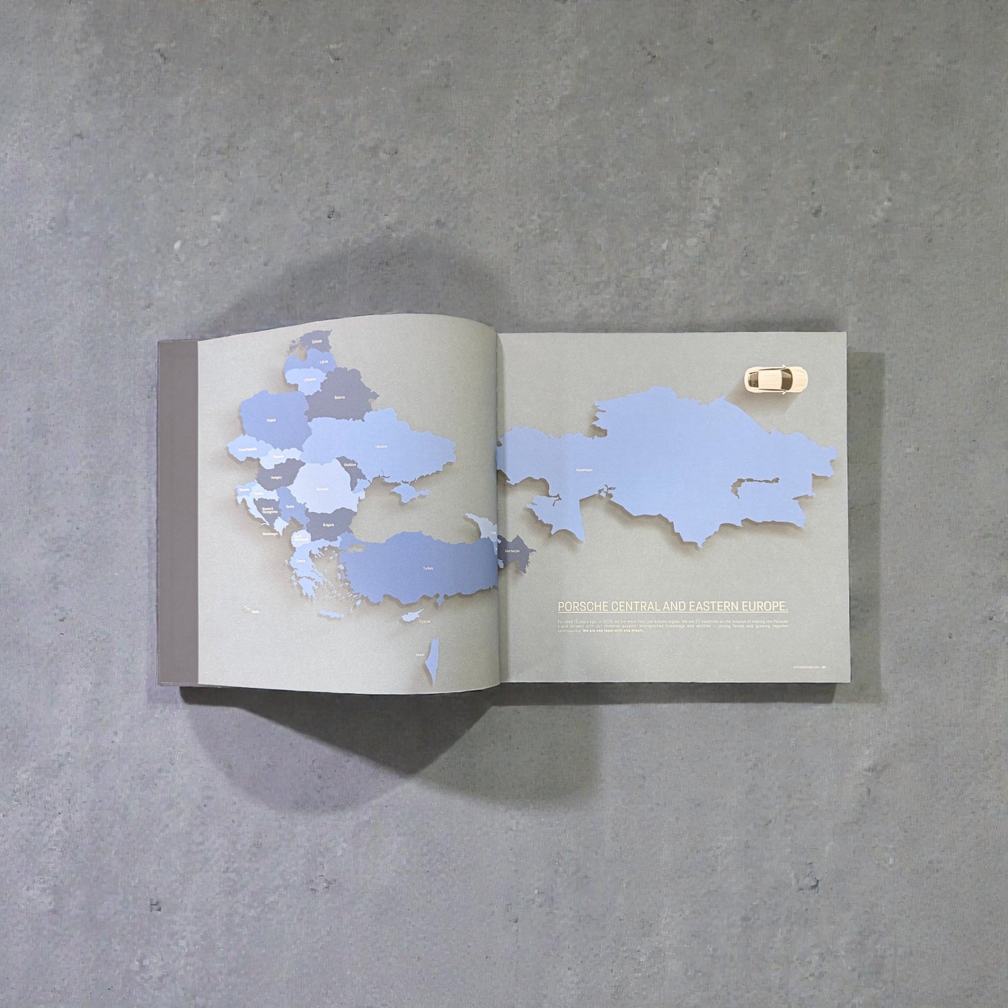 Porsche Central– “15 Years of Dreams” Porsche Central and Eastern Europe Özel Koleksiyon Coffee Book.