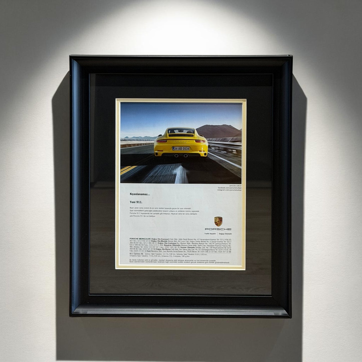Porsche 911 Endüstriyel Tasarım İkonu. Orijinal Türkiye Dönem Reklamıdır (Sonradan Baskı Değildir)
