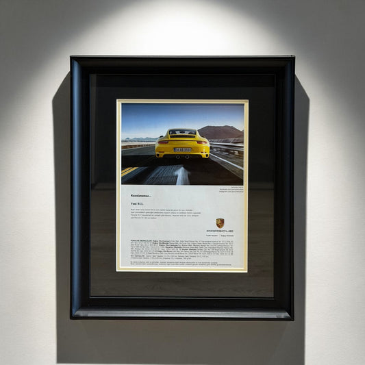 Porsche 911 Endüstriyel Tasarım İkonu. Orijinal Türkiye Dönem Reklamıdır (Sonradan Baskı Değildir)