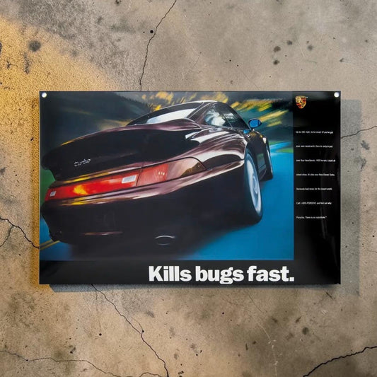 Porsche Enamel Poster Orijinal Porsche Üretimidir.