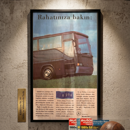 Mercedes-Benz O 304  1993 Orijinal Türkiye Reklam Sayfasıdır (Sonradan Baskı Değildir).