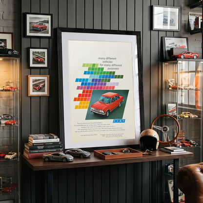Fiat 125 Special Vintage İngilizce Orijinal Dönem Reklamıdır (Sonradan Baskı Değildir)