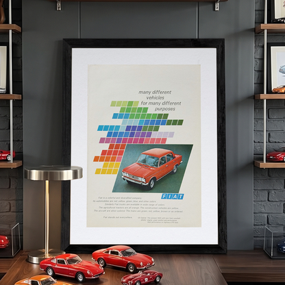 Fiat 125 Special Vintage İngilizce Orijinal Dönem Reklamıdır (Sonradan Baskı Değildir)