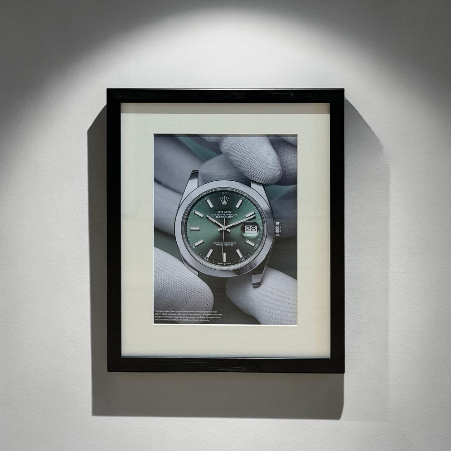 Rolex Datejust Green Dial. Orijinal Dönem Reklamıdır (Sonradan Baskı Değildir)