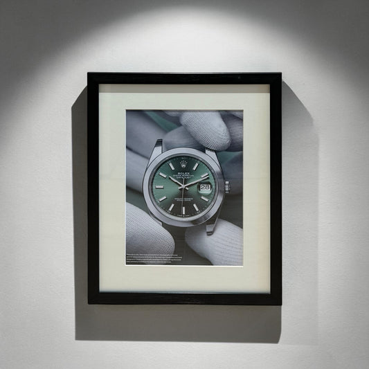 Rolex Datejust Green Dial. Orijinal Dönem Reklamıdır (Sonradan Baskı Değildir)