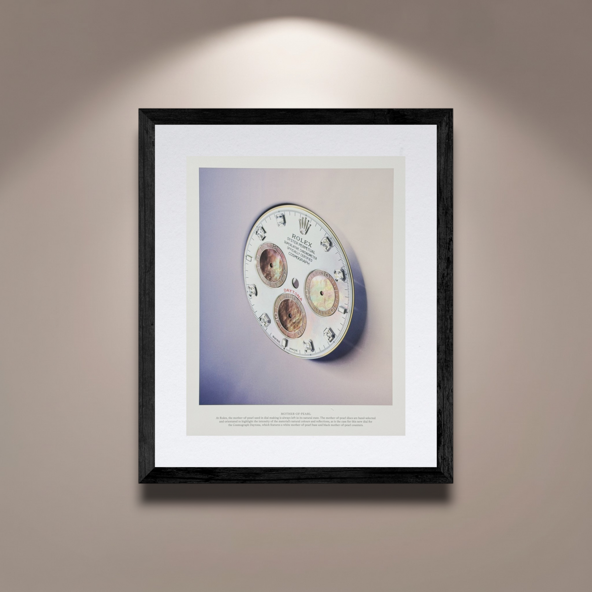 Rolex Oyster Perpetual Cosmograph Daytona “Mother-of-Pearl” İngilizce Orijinal Dergi Reklamıdır (Sonradan Baskı Değildir)