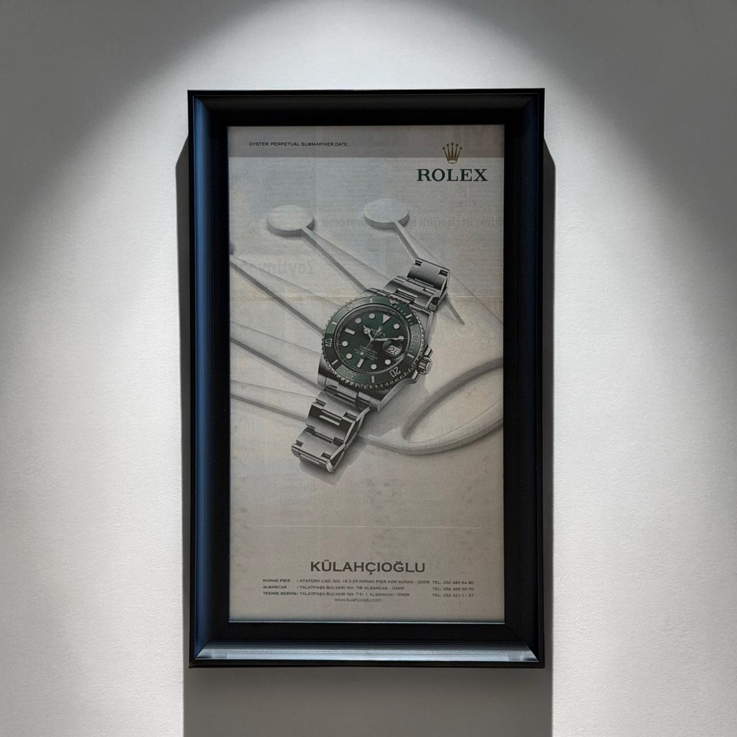Rolex Submariner Hulk Orijinal Türkiye Dönem Reklamıdır (Sonradan Baskı Değildir)
