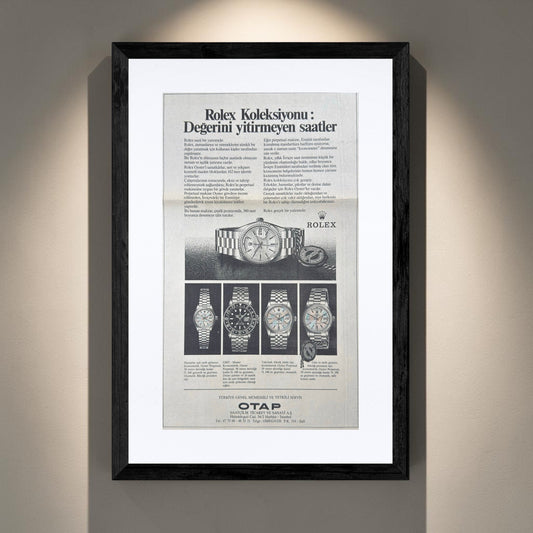 Rolex Koleksiyonu: Değerini Yitirmeyen Saatler. 1981 Yılı Orijinal Türkiye Dönem Reklamıdır (Sonradan Baskı Değildir)