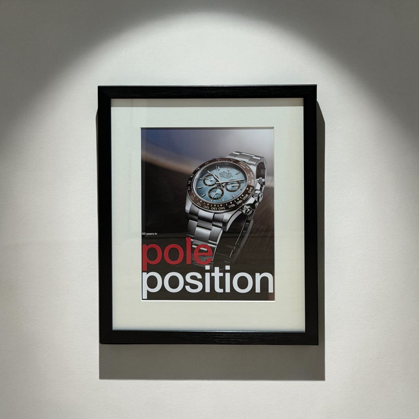 Rolex Daytona - Platona Pole Position. Orijinal Dönem Reklamıdır (Sonradan Baskı Değildir)