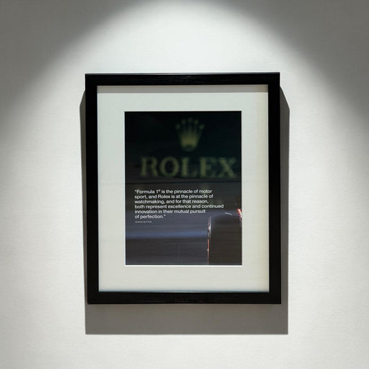 Rolex x Formula 1 Excellence. Orijinal Dönem Reklamıdır (Sonradan Baskı Değildir)