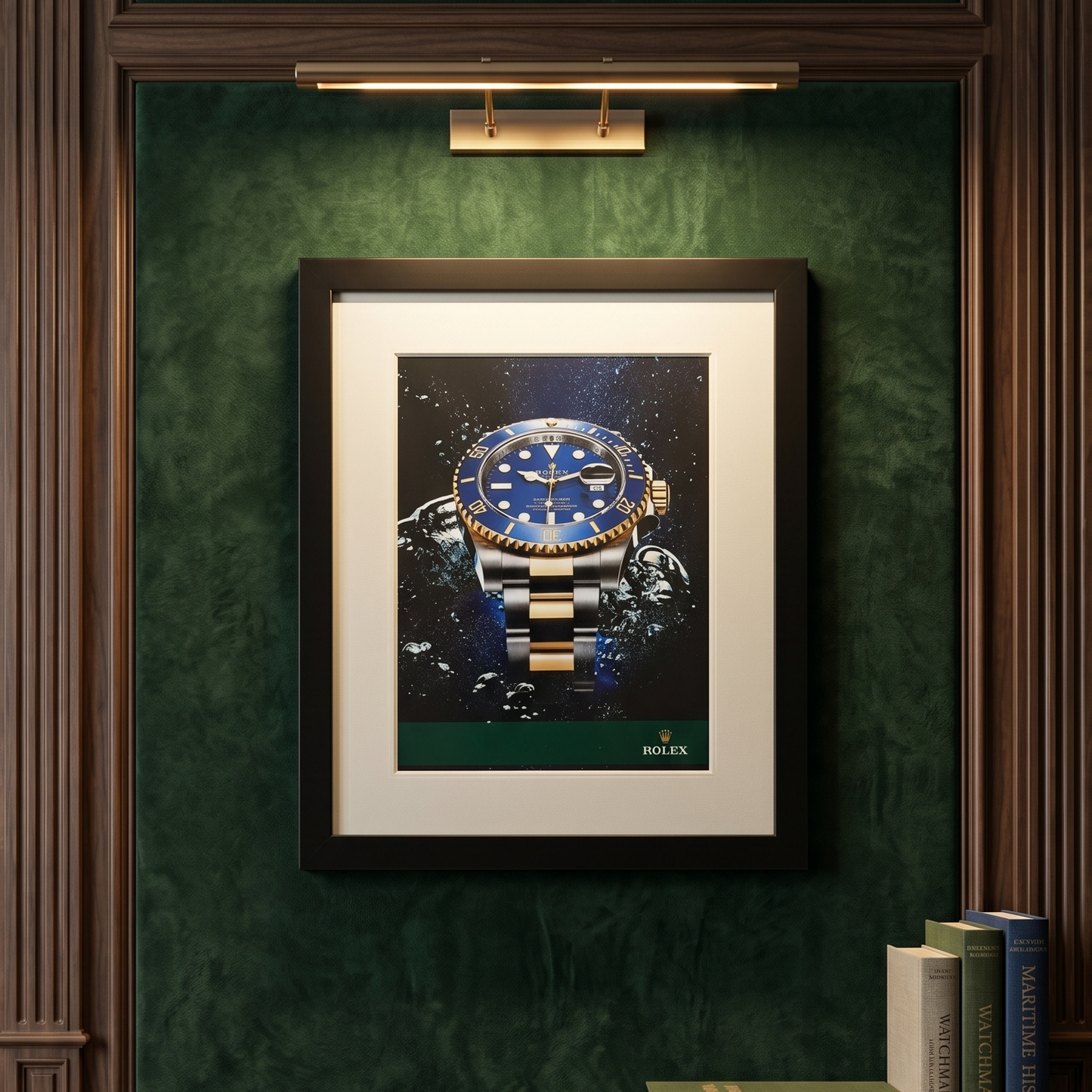 Rolex Submariner “Bluesy” Orijinal Dönem Reklam Görselidir (Sonradan Baskı Değildir).