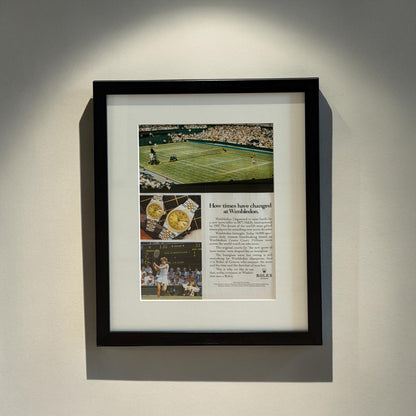 Rolex How times have changed at Wimbledon Orijinal Dönem Reklamıdır (Sonradan Baskı Değildir)