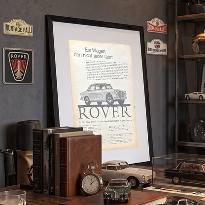 Rover 3-Litre Vintage Orijinal Dönem Reklamıdır (Sonradan Baskı Değildir)