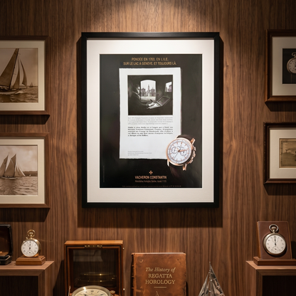 Vacheron Constantin Patrimony Traditionnelle Chronographe Orijinal Dönem Reklamıdır (Sonradan Baskı Değildir).