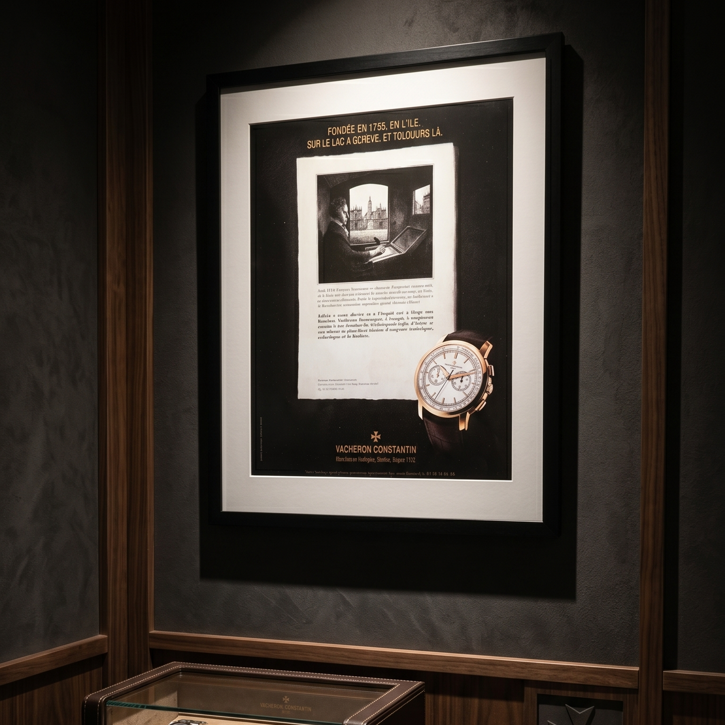Vacheron Constantin Patrimony Traditionnelle Chronographe Orijinal Dönem Reklamıdır (Sonradan Baskı Değildir).