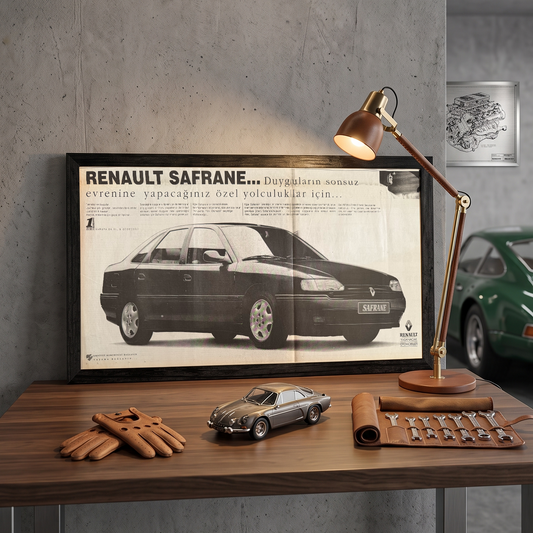 Renault Safrane “Duyguların Sonsuz Evrenine” 1992 Orijinal Türkiye Dönem Reklamıdır (Sonradan Baskı Değildir)