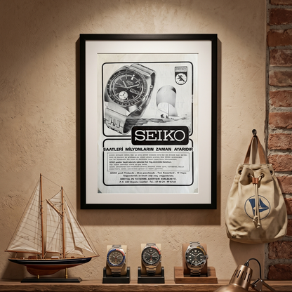 Seiko “Saatleri Milyonların Zaman Ayarıdır” 1976 Orijinal Türkiye Dönem Reklamıdır (Sonradan Baskı Değildir).