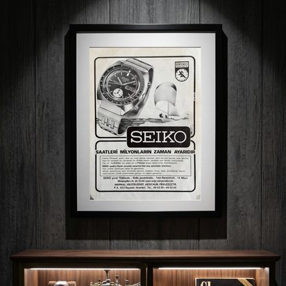 Seiko “Saatleri Milyonların Zaman Ayarıdır” 1976 Orijinal Türkiye Dönem Reklamıdır (Sonradan Baskı Değildir).