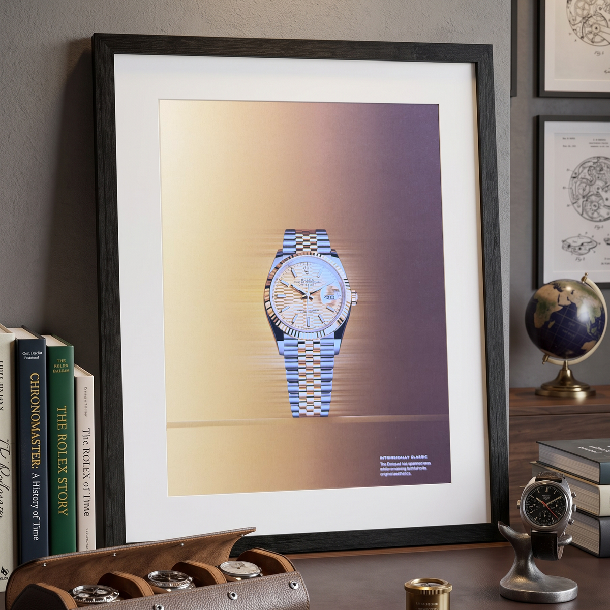 Rolex Oyster Perpetual Datejust Sarı Rolesor Jubilee İngilizce Orijinal Dergi Reklamıdır (Sonradan Baskı Değildir)