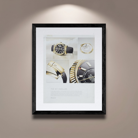 Rolex Sky-Dweller Sarı Altın Orijinal Dergi Reklamıdır (Sonradan Baskı Değildir)