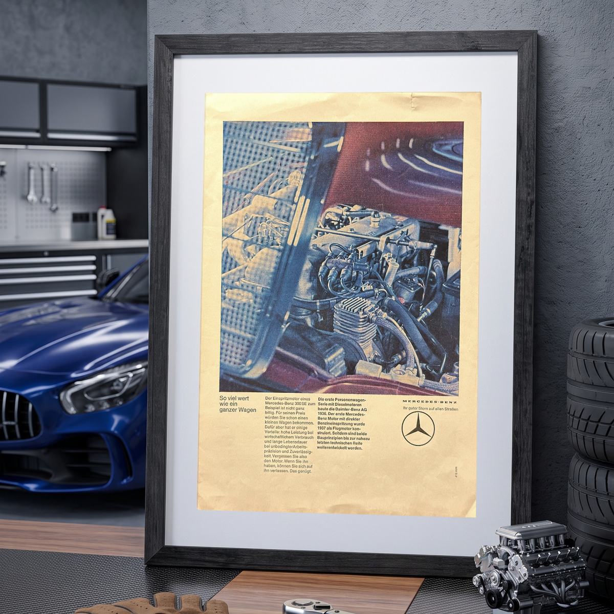 Mercedes-Benz “So Viel Wert Wie Ein Ganzer Wagen” Orijinal Dönem Reklamıdır (Sonradan Baskı Değildir)