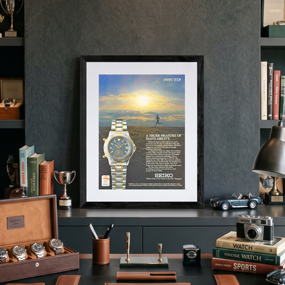 Seiko Sport-Tech Barcelona 1992 Olimpiyatları Orijinal Dönem Reklamıdır (Sonradan Baskı Değildir)