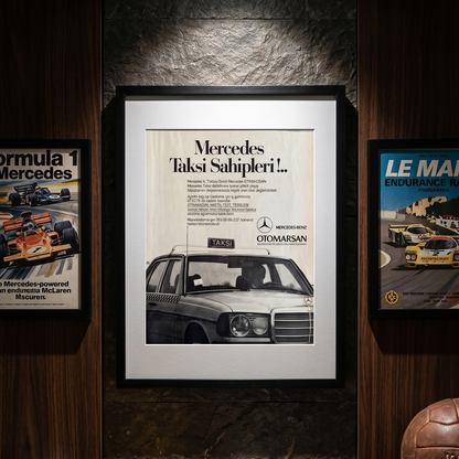 Mercedes-Benz – “Taksi Sahipleri…”  1986 Türkiye Orijinal Dönem Gazete Reklamıdır (Sonradan Baskı Değildir).