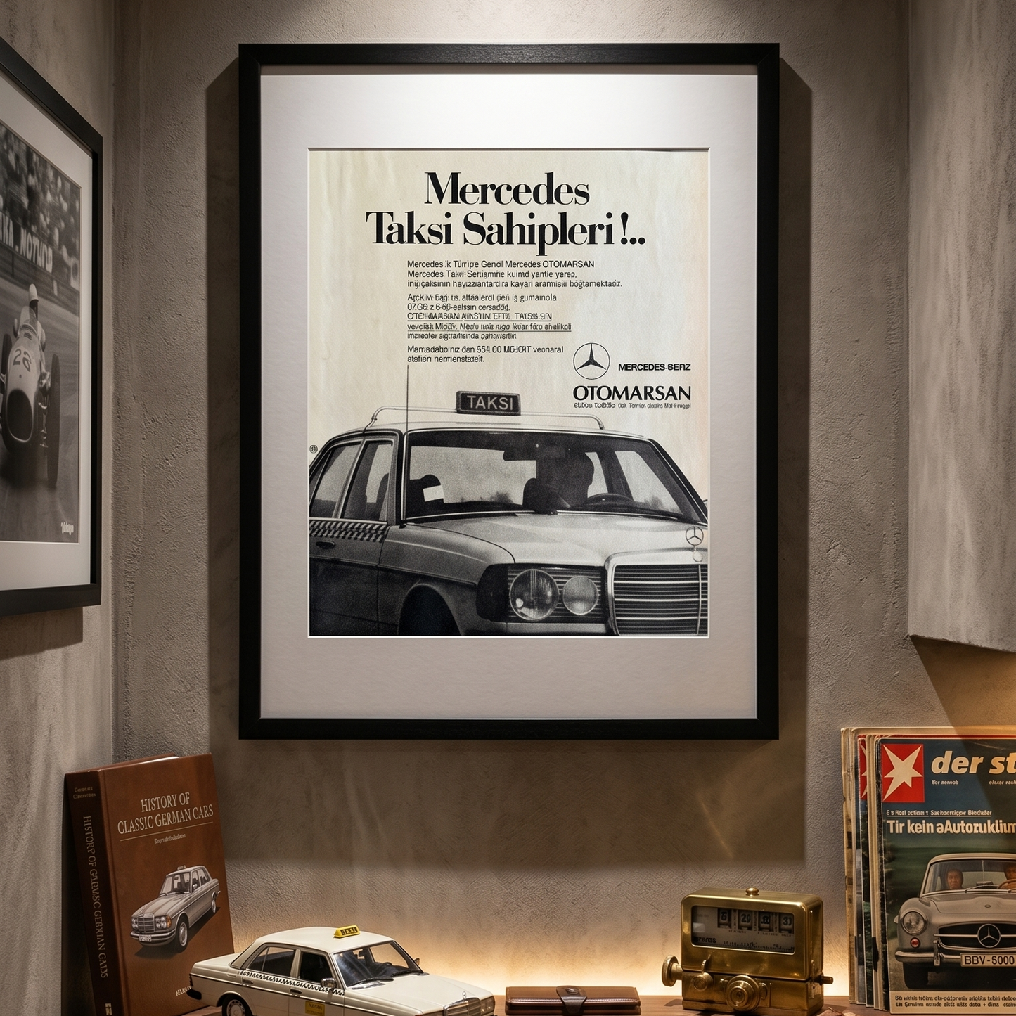 Mercedes-Benz – “Taksi Sahipleri…”  1986 Türkiye Orijinal Dönem Gazete Reklamıdır (Sonradan Baskı Değildir).