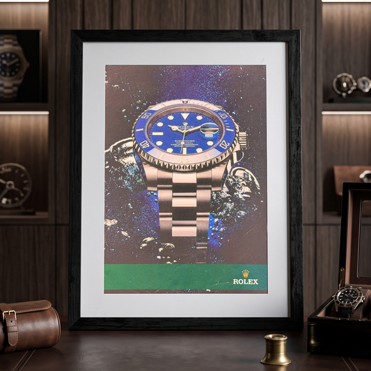 Rolex Submariner Date “Smurf” Ref. 116619LB Orijinal Dönem Reklamıdır (Sonradan Baskı Değildir)
