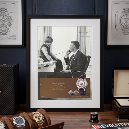 Patek Philippe Annual Calendar Ref. 5205G  Orijinal Dönem Reklamıdır (Sonradan Baskı Değildir)