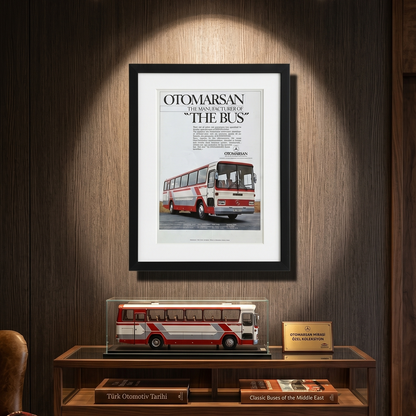 Otomarsan – “The Bus” Mercedes-Benz Otobüs Reklamı Orijinal Dönem Sayfasıdır (Sonradan Baskı Değildir).