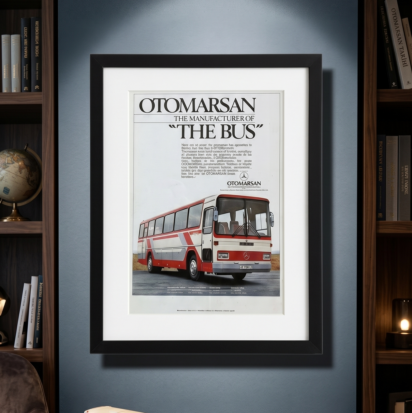 Otomarsan – “The Bus” Mercedes-Benz Otobüs Reklamı Orijinal Dönem Sayfasıdır (Sonradan Baskı Değildir).