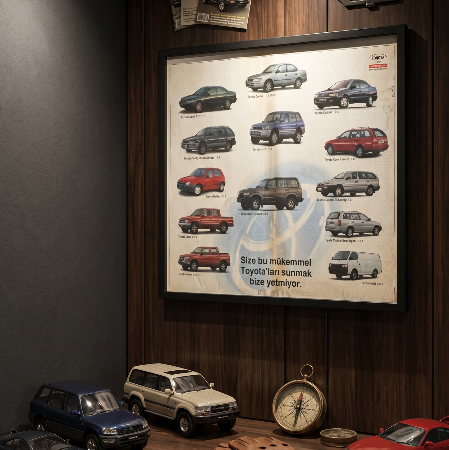 Toyota – “Size Bu Mükemmel Toyota’ları Sunmak Bize Yetmiyor”  1997 Orijinal Türkiye Gazete Reklam Sayfasıdır (Sonradan Baskı Değildir).