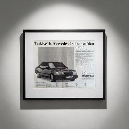 Mercedes-Benz – “Türkiye’de Mercedes Otomarsan’dan Alınır” 1988 Orijinal Türkiye Reklam Sayfasıdır (Sonradan Baskı Değildir).
