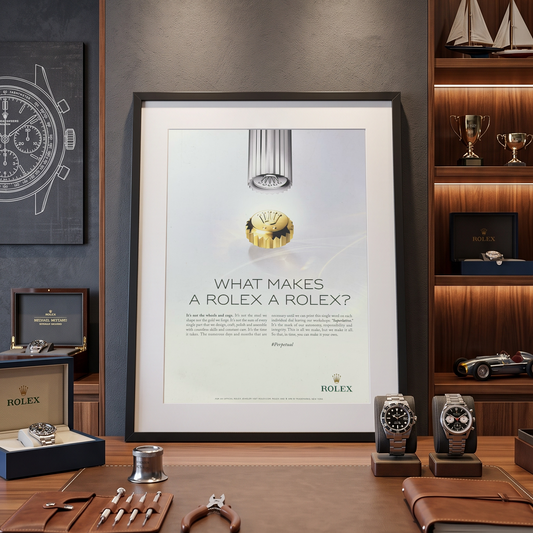 Rolex “What Makes a Rolex a Rolex?” İngilizce Orijinal Dergi Reklamıdır (Sonradan Baskı Değildir)