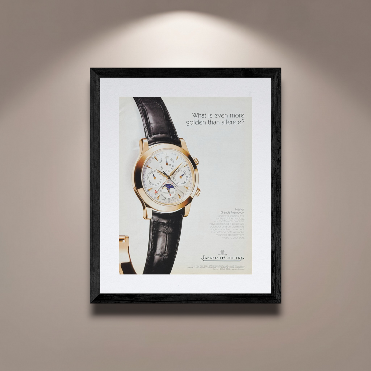 Jaeger-LeCoultre Master Grande Memovox Orijinal Dönem Reklamıdır (Sonradan Baskı Değildir)