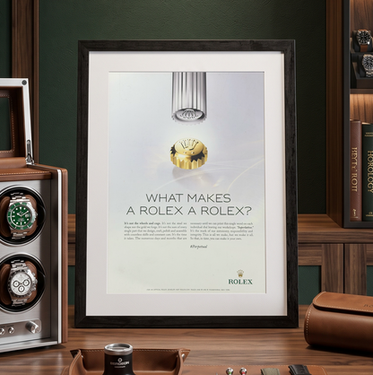 Rolex “What Makes a Rolex a Rolex?” İngilizce Orijinal Dergi Reklamıdır (Sonradan Baskı Değildir)