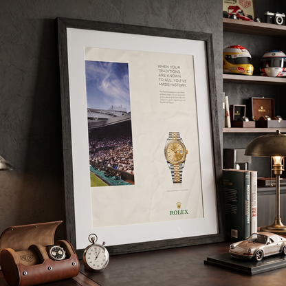 Rolex Oyster Perpetual Datejust 41 Wimbledon Centre Court Orijinal Dönem Reklamıdır (Sonradan Baskı Değildir)