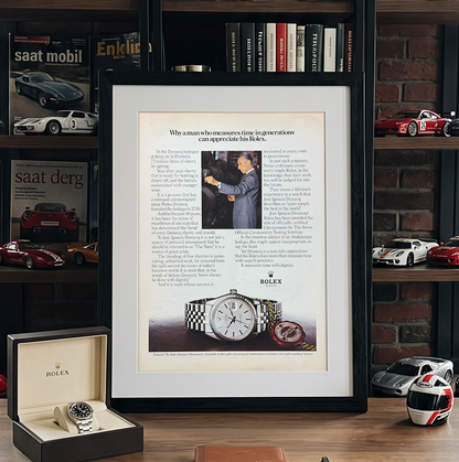 Rolex Datejust José Ignacio Domecq Vintage Orijinal Dönem Reklamıdır (Sonradan Baskı Değildir)
