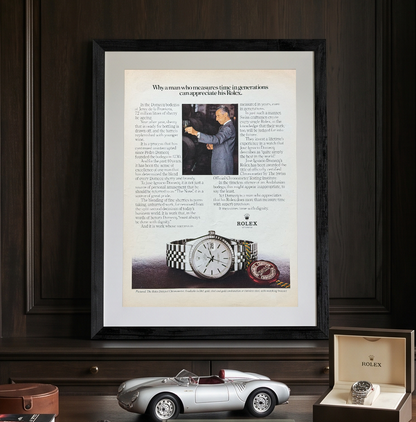 Rolex Datejust José Ignacio Domecq Vintage Orijinal Dönem Reklamıdır (Sonradan Baskı Değildir)