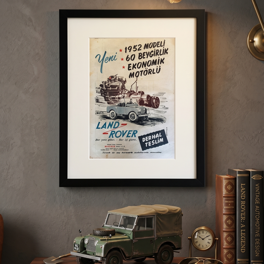 LAND ROVER 1952 Model – Orijinal Dönem Gazete Reklam Sayfasıdır (Sonradan Baskı Değildir).