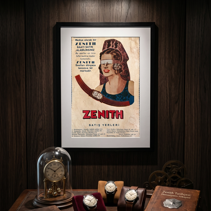 Zenith “Hediye Olarak Zenith Saati” 1943 Orijinal Türkiye Dönem Reklamıdır (Sonradan Baskı Değildir).
