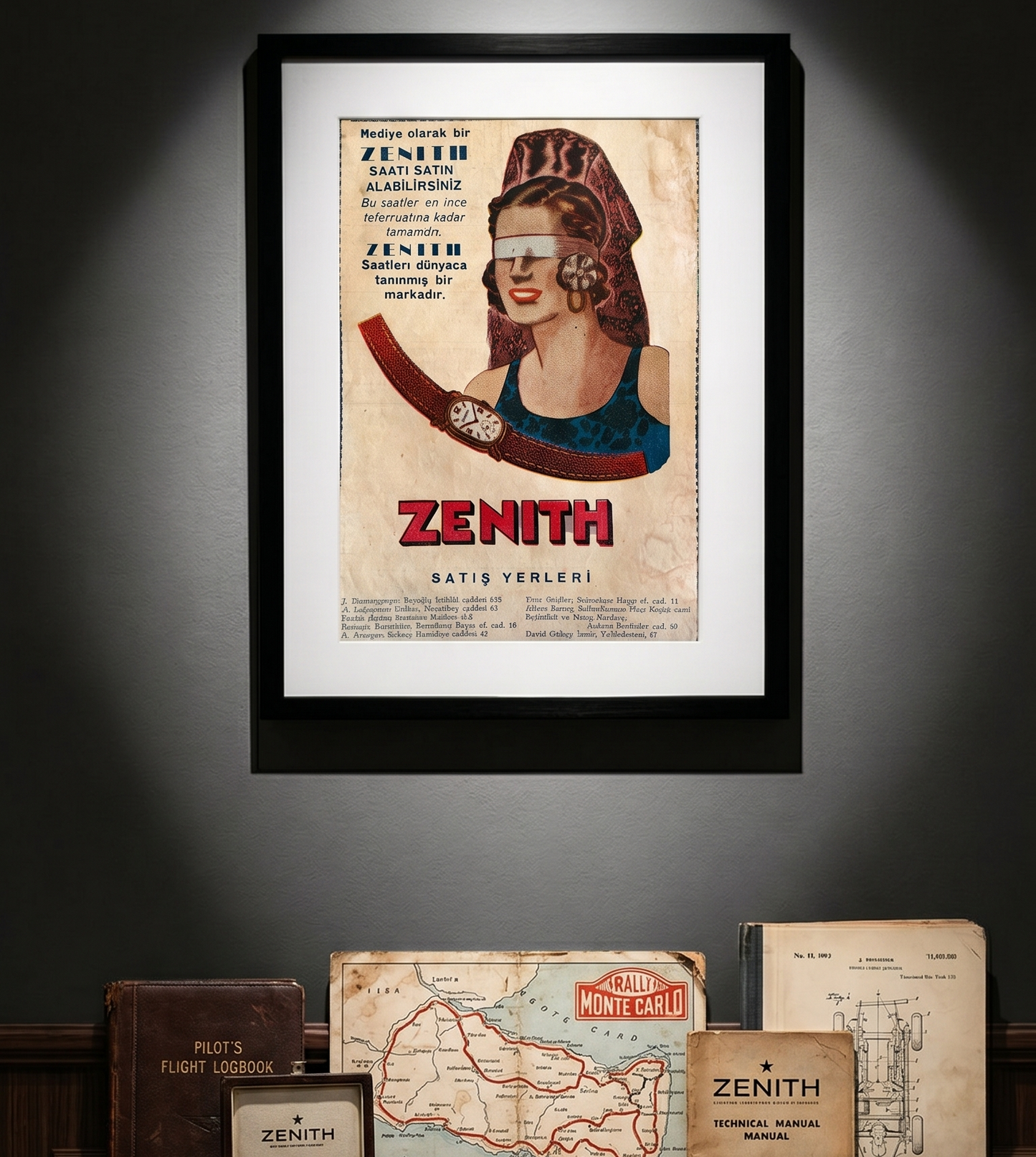 Zenith “Hediye Olarak Zenith Saati” 1943 Orijinal Türkiye Dönem Reklamıdır (Sonradan Baskı Değildir).