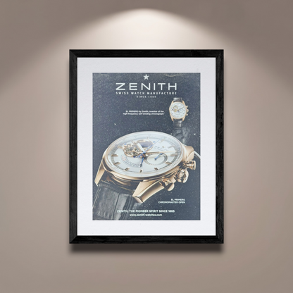 Zenith El Primero Chronomaster Open Sarı Altın Orijinal Dönem Reklamıdır (Sonradan Baskı Değildir)